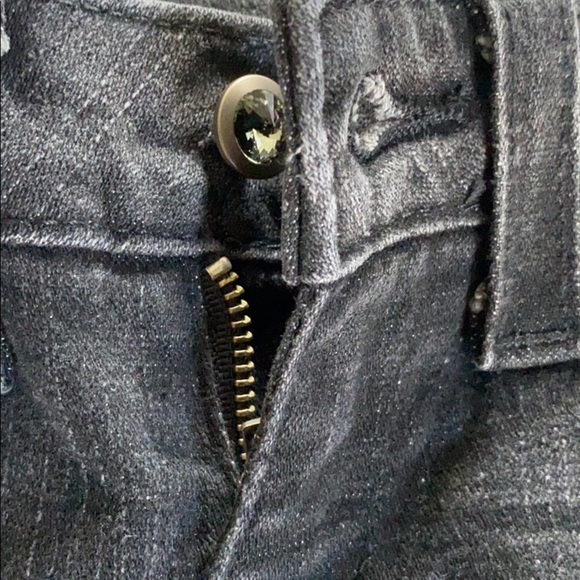 True Religion black jeans size 25 rhinestones - Picture 4 of 13